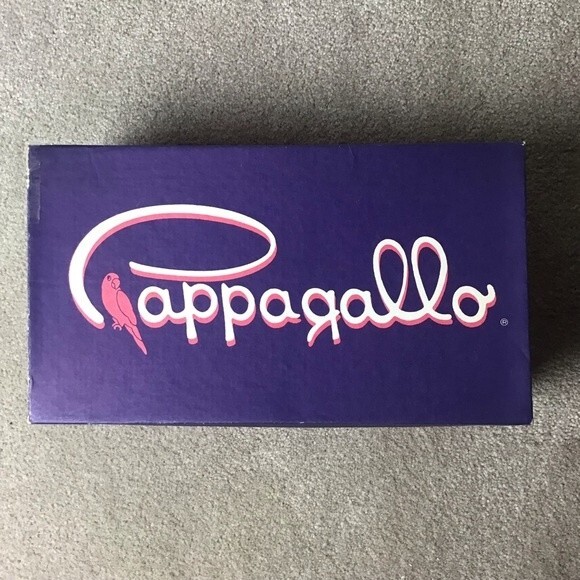 Pappagallo Leather Open Toe Heels Spain Pale Pink Size 7 Vintage - Picture 12 of 12